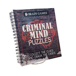 Brain Games - Criminal Mind Puzzles Book, Spiral Bound
